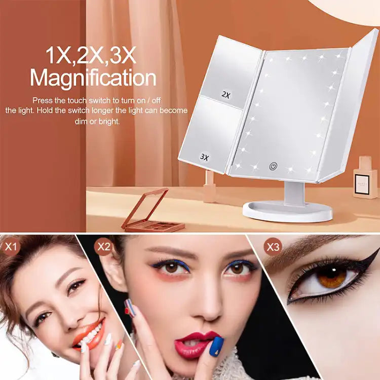 72 LED Light Vanity Mirror